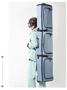 Nueva Bolsa de Esquí y Snowboard PLAYMAX Profesional Impermeable de Oxford 600d con Ruedas, 3 Compartimentos, Separación en Seco y Húmedo, Gran Capacidad para Viajes - Product Image 4