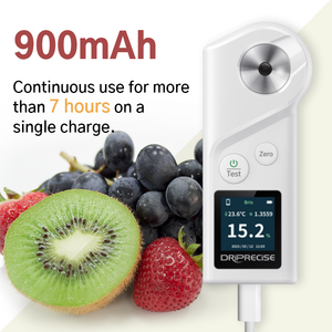 Refratômetro Digital DiFluid PU Basic <span class=keywords><strong>0</strong></span>-35% à Prova d'Água, Refratômetro Portátil Automático para Medição de Sucos, Frutas, Bebidas e Alimentos - Product Image 2