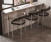 Table et chaise de salle à manger de style industriel moderne pour les cafés Salles à manger Restaurant