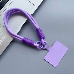 Correa Corta para Teléfono Móvil Color Macaron con Parche de Color, Colgante para Funda de Teléfono, Antipérdida, Hecha a Mano, Unisex, Correa de Muñeca para Teléfono - Product Image 6