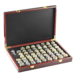 Groothandel 1966-2024 American Football 58 Kampioenschap Ring Set Met Legering Trofee Hot Selling Houten Display Box - Product Image 5