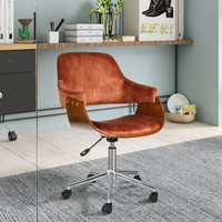 Chaise de bureau de luxe à dossier haut hauteur réglable appui-tête conception pivotante ergonomique moderne matériau en bois pour bureau d'ordinateur de travail