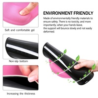 Repose-poignets en mousse à mémoire de forme pour clavier et souris en gel de silice avec supports de poignet en silicone