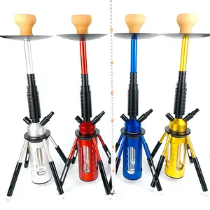 High Quality Wholesale 25.2 inches tall 1 hose pipe Carbine Star buzz Hookah with hookah Package