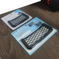Boîte de rangement multifonctionnelle créative pour voiture, organisateur de siège arrière en maille, matériau ABS+Polyester, 1 compartiment pour téléphone et articles divers