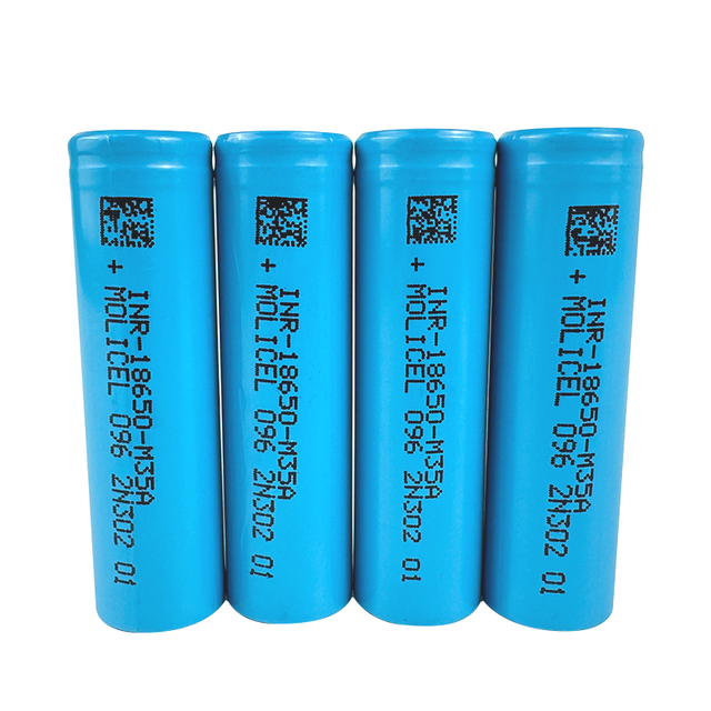 Rechargeable 18650 3500mah Battery Inr18650-m35a 18650 35A 10C M35a Lithium Battery Molicel M35a 18650