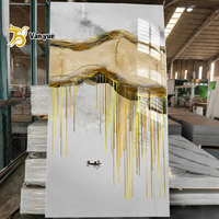 Panneau mural 3D en PVC, motif marbre, ignifuge, résistant à l'humidité, insonorisant, panneau décoratif d'intérieur, design géométrique moderne