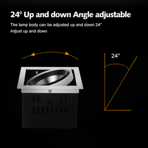 Duy Nhất Đôi Ba Người Đứng Đầu Chống Lóa Nhôm Trong Nhà Dự Án 12W 18W COB Spotlight Lõm Núi <span class=keywords><strong>Osram</strong></span> <span class=keywords><strong>LED</strong></span> <span class=keywords><strong>Downlight</strong></span> - Product Image 4