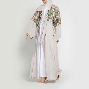 2019 Ultime Cerimonia Nuziale di Modo Strano Primavera di Nuovo Disegno Normale Camicetta Abito Musulmano Croce Nera <span class=keywords><strong>Abaya</strong></span> - Product Image 4