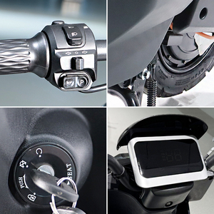 สกู๊ตเตอร์ไฟฟ้าคุณภาพสูง 60V/72V 20/32Ah ดิสก์เบรกหน้าและดรัมเบรกหลัง ราคา CKD จักรยานยนต์ - Product Image 5
