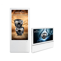 Écran publicitaire LCD mince de 18,5 pouces pour ascenseur, avec CMS basé sur le cloud, SDK, affichage numérique, lecteur vidéo Android pour hôtels et magasins de détail