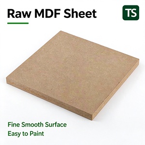 Panneau de fibres à densité moyenne (MDF) pour meubles, épaisseur 3-25 mm, dimensions 4x8~6x12 pouces, poncé et lisse, facile à peindre. - Product Image 1