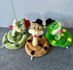Home Decor <strong>Snake</strong> <strong>Plush</strong> Toy <strong>with</strong> <strong>Hat</strong> PP Cotton Stuffed Animal Toy for Home Decoration - Product Image 6