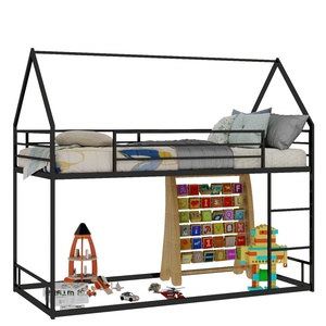 Cama Alta de Metal, Tamaño Individual, Color Blanco, Moderna, con Estructura de Acero Resistente para Dormitorio Infantil o Sala de Juegos - Product Image 6