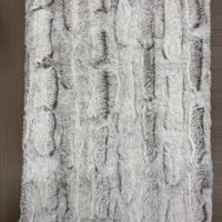 100% Polyester Doux et Chaud, Motifs à Rayures Irrégulières, Imprimé au Dos, Fausse Fourrure Épaisse Sherpa pour Vêtements et Couvertures d'Hiver