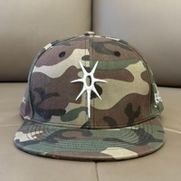 Casquettes Snapback Camouflage Personnalisées avec Broderie, Casquette de Baseball Camo Personnalisée 6 Panneaux 3D en Relief, Vente en Gros