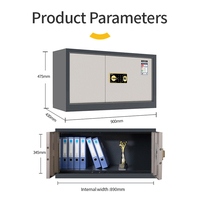 Caja Fuerte Comercial Guub V7 Nueva a Bajo Precio, Cerradura Digital Electrónica Segura, Acero Laminado en Frío de Alta Calidad, Gran Espacio de Almacenamiento, Biométrica