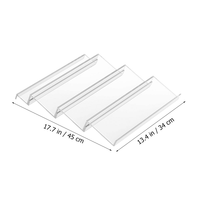 Supports de rangement pour bocaux à épices en acrylique à quatre couches Organisateur de porte-épices à tiroir de cuisine