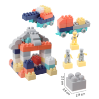 192 pièces de jouets de construction en plastique DIY, puzzles éducatifs précoces, blocs de construction, jouets en briques pour enfants