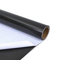 Feuille magnétique flexible en poudre de fer avec base en caoutchouc souple non magnétique pour la fixation d'aimants