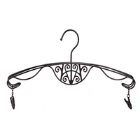Cintres de luxe avec logo personnalisé cintres de bikini sous-vêtements en métal à pinces ajustables pour affichage