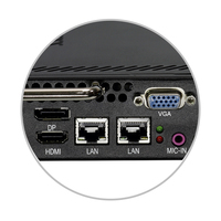 Ordinateur portable industriel QDE sans ventilateur, mini PC OPS I5 I3 I7 4K Win10 X86 2 LAN en stock