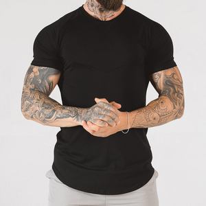 T-Shirt homme en coton Spandex, vêtement orthopédique à la mode, pour Gym - Product Image 1