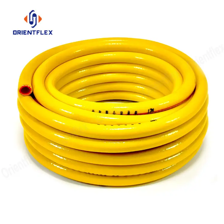 American Standard Flexible hitze beständige Catering Natural Inert PVC Gas Lpg Flexible Schlauchs chläuche und Armaturen für Gasherde