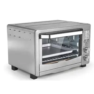 Mutfak aletleri taşınabilir dijital ekran tost makinesi fırın mini elektrikli konveksiyonlu fırın