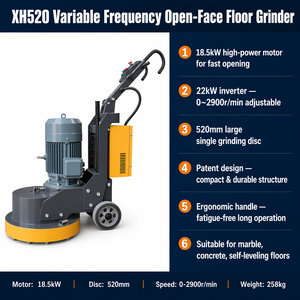 Meuleuse à béton professionnelle robuste, machine automatique <span class=keywords><strong>de</strong></span> meulage <span class=keywords><strong>de</strong></span> terrazzo, <span class=keywords><strong>moteur</strong></span> 18,5 KW, 380V, <span class=keywords><strong>moteur</strong></span> <span class=keywords><strong>de</strong></span> meuleuse à béton - Product Image 4