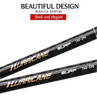 Vente flash - Canne à pêche de surf en carbone haute résistance en 3 parties, 3,9-4,5 m, extra lourde, pour la pêche en mer longue distance