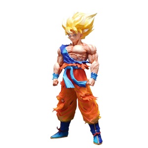 Figura <span class=keywords><strong>de</strong></span> Acción <span class=keywords><strong>de</strong></span> Goku Super Saiyan <span class=keywords><strong>de</strong></span> DBZ, <span class=keywords><strong>Primera</strong></span> Transformación, con Cabezas Intercambiables y Ropa Desgarrada para Coleccionistas - Product Image 1