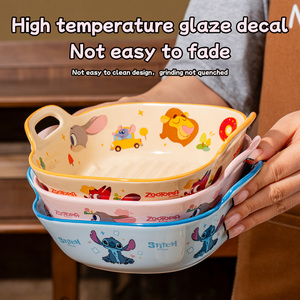 Plat à pâtisserie en céramique <span class=keywords><strong>de</strong></span> dessin animé Disney pour un usage domestique, des fêtes et un cadeau <span class=keywords><strong>de</strong></span> Noël au <span class=keywords><strong>bureau</strong></span> - Product Image 3