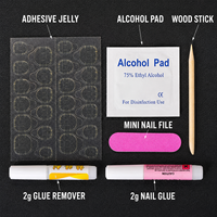 Kit de préparation des ongles professionnel OEM, nouveau design, pour ongles à presser, mini-set 3 pièces, comprenant lime à ongles, bâtonnets d'alcool et bâtonnets d'orange, format compact