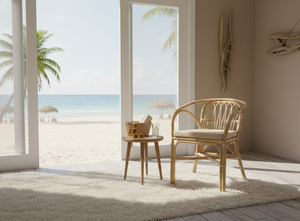 Fauteuil moderne confortable en rotin Dolvio pour l'extérieur, meubles élégants faits à la main pour villa, hôtel et appartement - Product Image 4