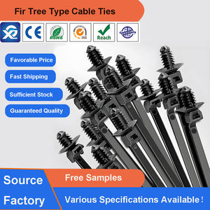 モミの木ソケット付きナイロンケーブルタイプッシュマウントジップタイ自動車用ホワイトグッズ製造パネルビルディング - Product Image 3