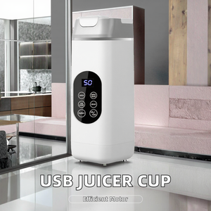 Licuadora Eléctrica Recargable por USB, Vaso Mezclador Portátil de 420 ml con Función de Autolimpieza para Frutas Trituradas y Jugos con Hielo - Product Image 3