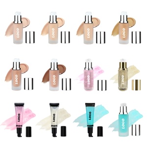Resaltador líquido maquillaje brillo y brillo <span class=keywords><strong>iluminador</strong></span> radiante ultrasuave para cara pómulo cuerpo brillo bronceador cara Primer - Product Image 1