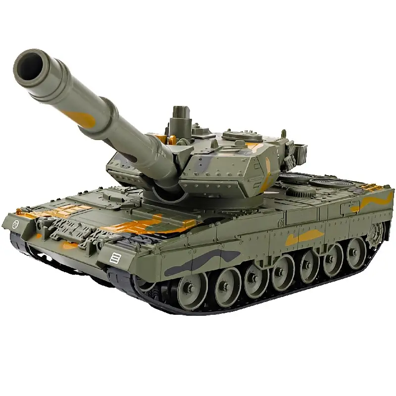 Tanque militar brinquedo para crianças, modelo de carro, brinquedo em liga de metal, tanque 1:40 escala 2a6
