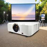 Projecteur laser 3LCD professionnel FLYIN, 10000 lumens ANSI, portable, projection 3D holographique, exposition en extérieur, projection sur bâtiment