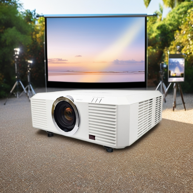 FLYIN Professional 3LCD Laser Mapping Projector 10000 ANSI Lumens Portable 3D Hologram Outdoor Building Projection Exhibition