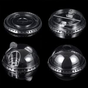 Ventes en gros de couvercles en plastique intelligents anti-fuite, écologiques, jetables, de qualité alimentaire (90 mm/95 mm/98 mm) - transparents pour gobelets - Product Image 1