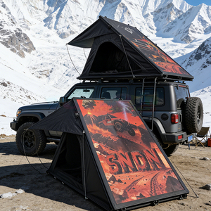 Tente de toit rigide imperméable pour voyage en plein air, ouverture automatique, poteaux en fibre de carbone, pour l'été, 4x4 tout-terrain - Product Image 1