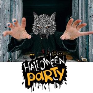 PU Wolf Mask <strong>Halloween</strong> Half Face <strong>Werewolf</strong> Mask Animal Masquerade Mask for Cosplay <strong>Costume</strong> - Product Image 5
