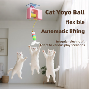 Juguete Eléctrico Colgante de Plástico para Gatos, Varita Interactiva Inteligente Moderna, Juguete Eléctrico Retráctil Automático Tipo Yo-Yo con <span class=keywords><strong>Puerta</strong></span> de Elevación - Product Image 2