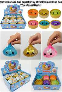 Jouets Squishy Mystère Tendance en Forme de Dumpling, Remplis de Maltose, à Remontée Lente, Scintillants et Pailletés, Lot de 72, avec Boîte de Rangement, pour Enfants, Entrepôt USA - Product Image 4