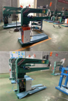 Agrafeuse manuelle double servo 1400 pour cartons ondulés, machine à assembler les boîtes en carton pour petites usines de cartonnerie
