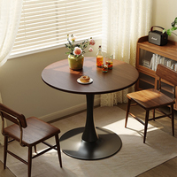 Mobilier de table à manger rond simple nordique, table basse ronde simple, câble de lit latéral de canapé, petite table de réception de salle à manger