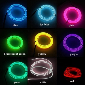 Car <b>Light</b> <b>Accessories</b> 5M EL Car Cold <b>Light</b> Ambience LED RGB Neon Interior Strip Car Atmosphere <b>Light</b> - Product Image 5