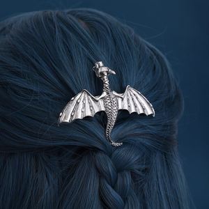 Vintage Viking Dragon Hairpin Fashionable and Elegant Women's Retro Nordic Norwegian Style Hair Accessory Hair <b>Clips</b> - Product Image 1